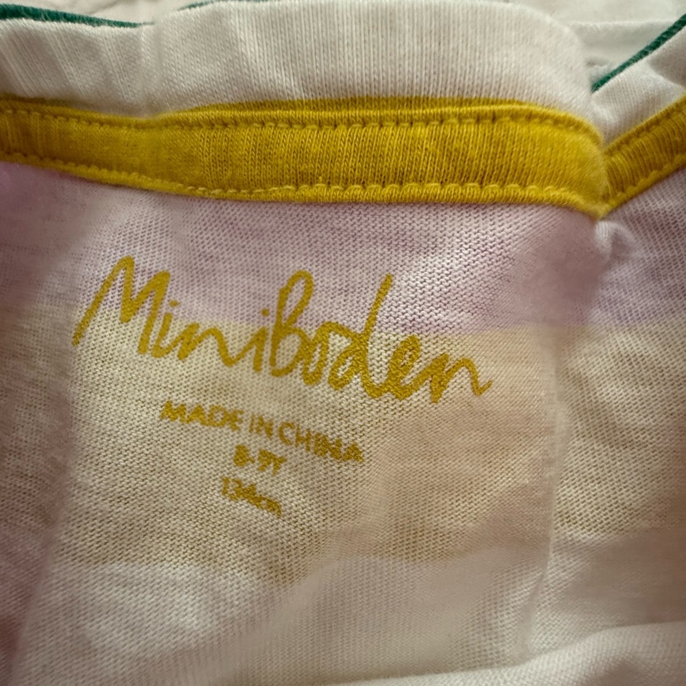 Mini Boden Girls' Rainbow Stripe & Floral Mix Dresses - Bright Multi - Picture 3 of 3